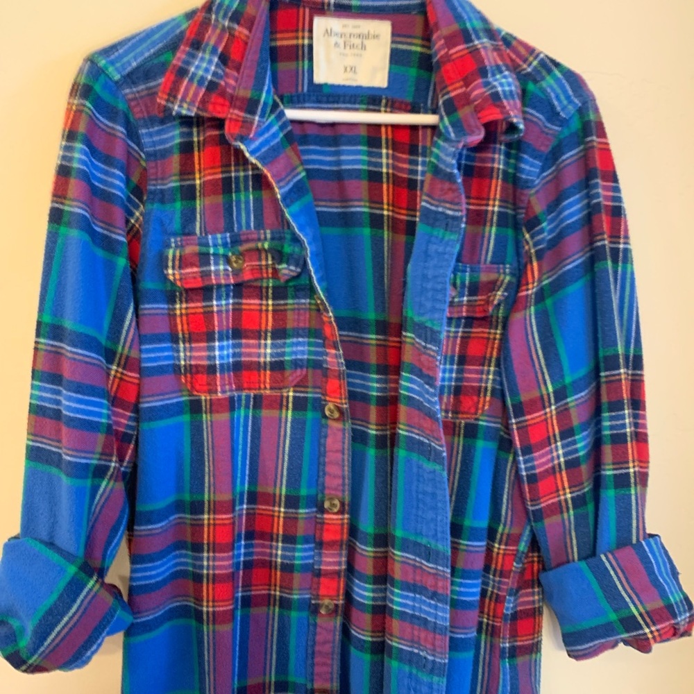 Abercrombie & Fitch muscle flannel